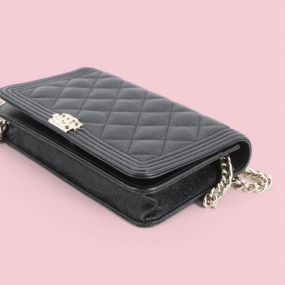 Chanel Quilted Boy Wallet on Chain Bag - Picture 5 of 10